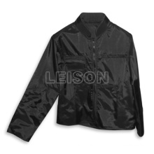 Chaqueta antibalas de tela impermeable con estándar de los E.e.u.u. se reúne.